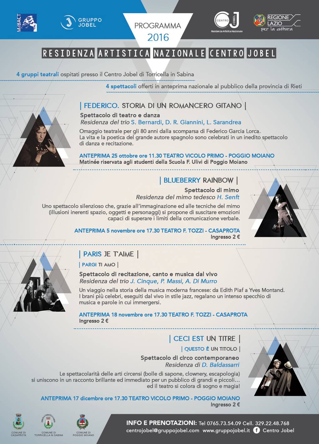 attività 2016 centro jobel