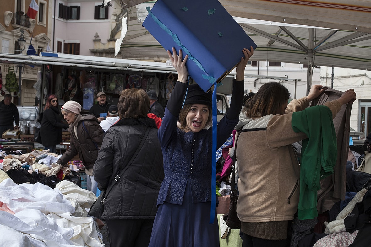 Incursione urbana - La Quiete Teatro - marzo 2016 - foto di Francesco Galli