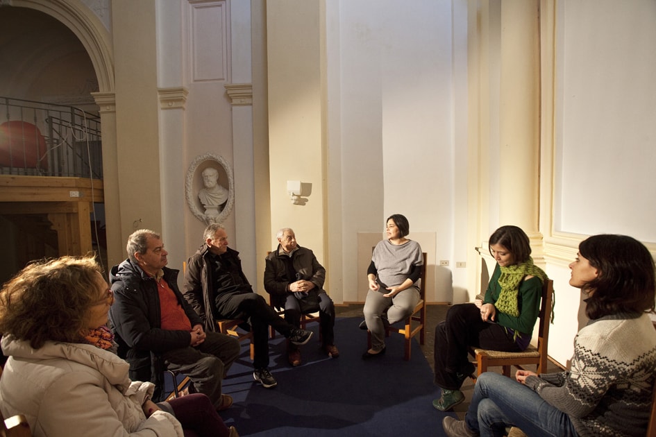 Kuziba Teatro - Incontro con gli anziani al Teatro Comunale Salisano - dicembre 2015