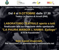 "La paura mangia l'anima: Epilogo" - Fassbinder al Teatro La Fenice
