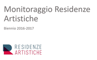 Monitoraggio Residenze Artistiche 2016-2017